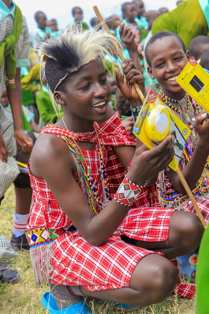 John Metito, Student is beneficiary Maasai Mara Rotary club Solar light initiative