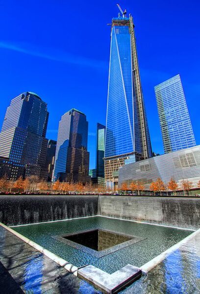 New York City branding after 911 Disaster. This is ground Zero in New York