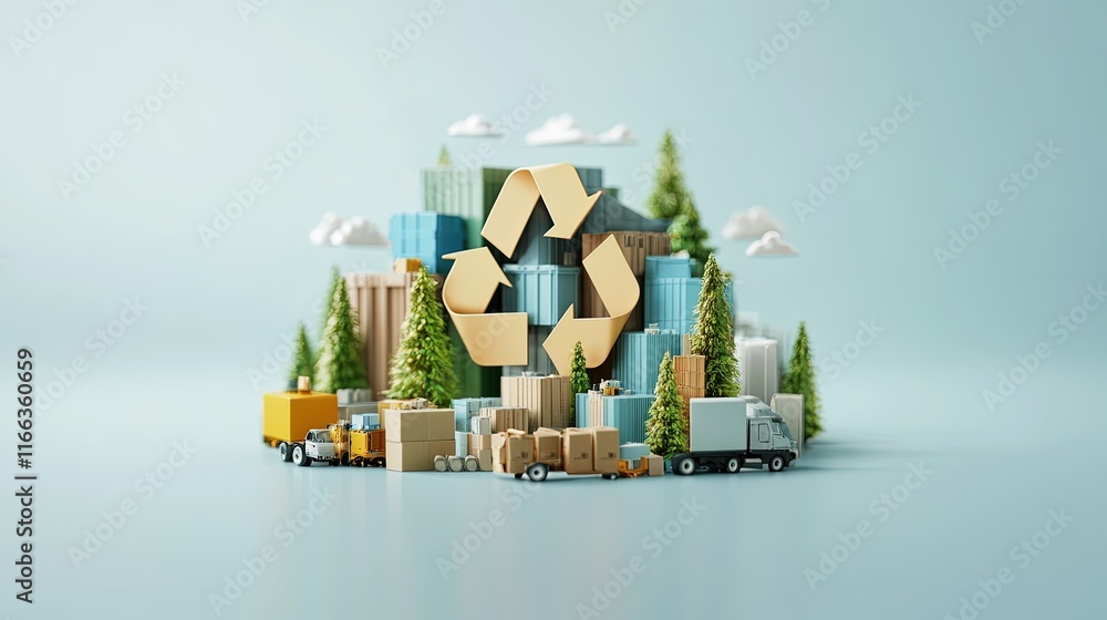 Circular supply chain design model, innovative sustainable warehousing, integrated recycling loops, promoting eco-friendly practices, enhancing resource efficiency