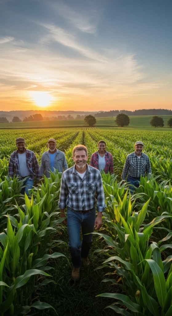 group of farmers attending a regenerative agriculture workshop
