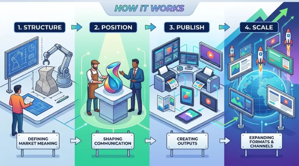 The structure of how brand publishing works