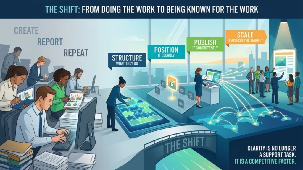 How brand publishing transforms Clarity as a support task to a competitive factor.