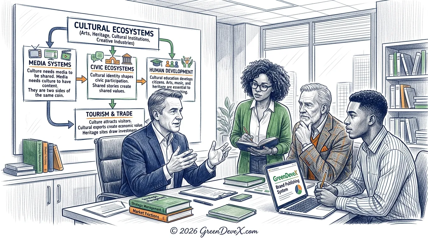 Cultural Ecosystems and Cultural Systems encompasses organizations and initiatives focused on arts, heritage, cultural expression, and creative production. 