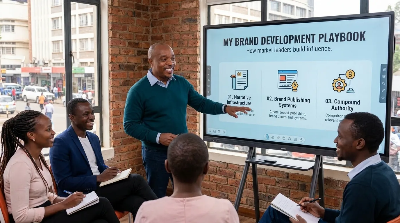 GreenDeveX builds brand development differently. We help you create narrative infrastructure — reusable storytelling modules tied to specific author archetypes.