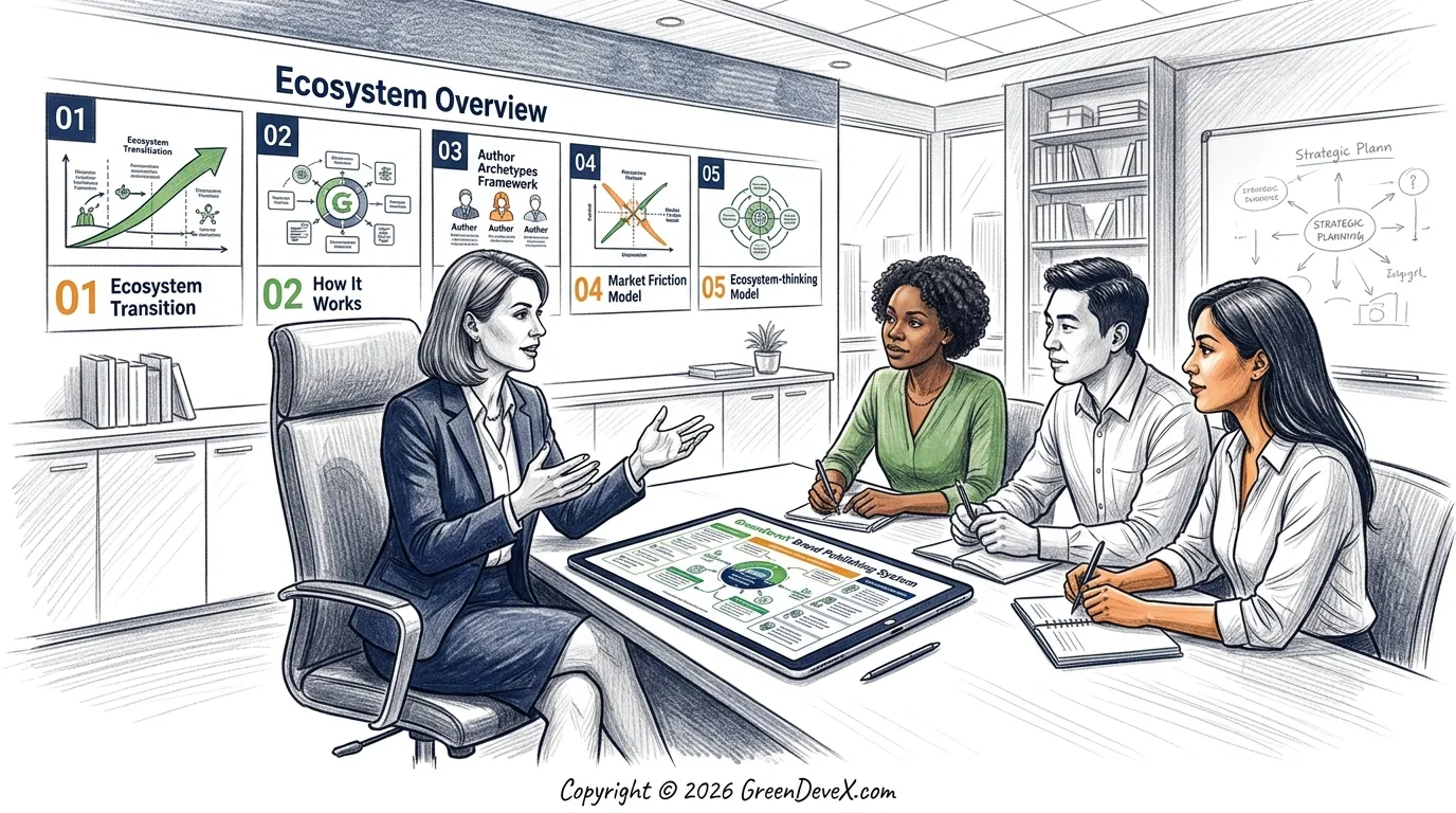 GreenDeveX's Ecosystem Overview introduces a fundamentally different path: the Ecosystem Transition Model.