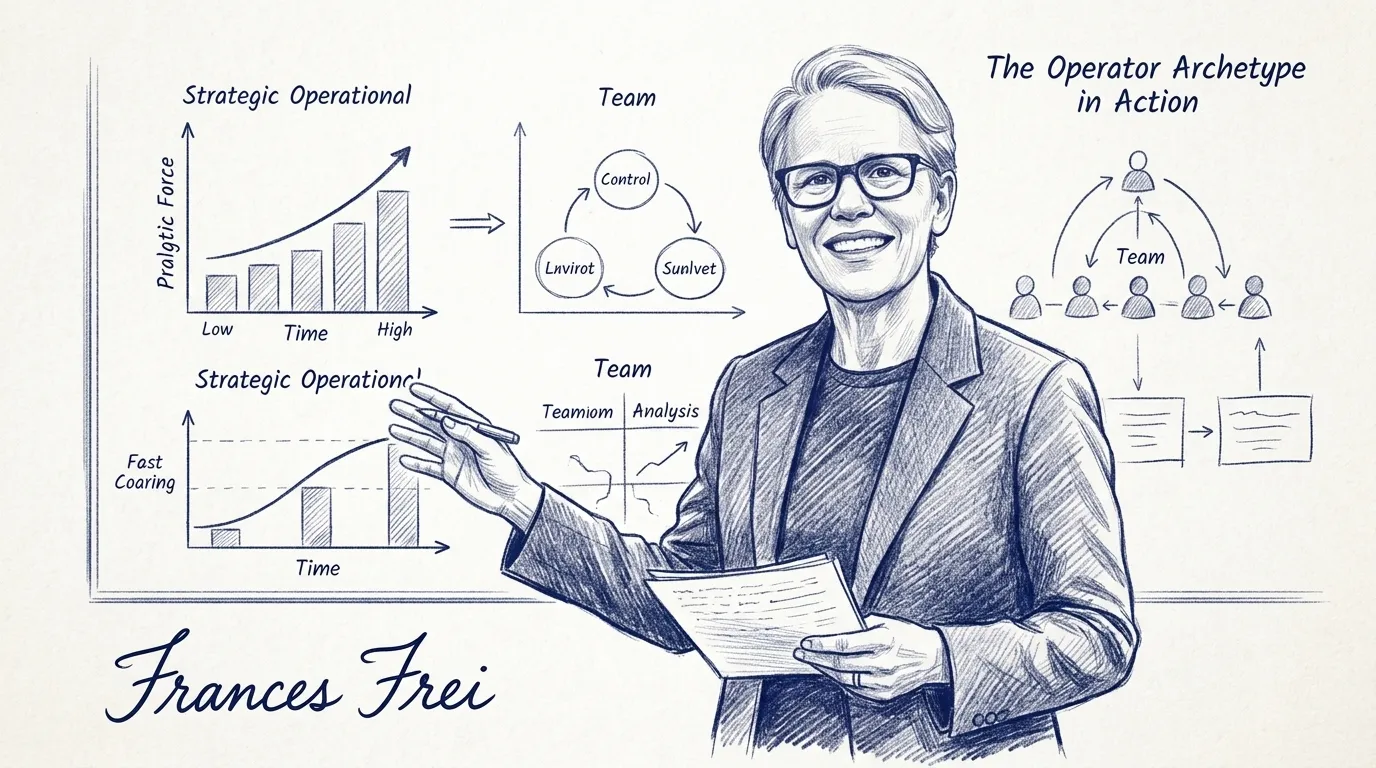 Frances Frei, a professor at Harvard Business School and expert on organizational culture and operational excellence, is a definitive example of The Operator archetype in action.