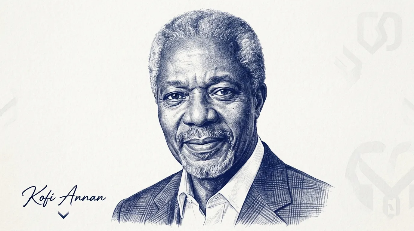 Kofi Annan (1938-2018), the seventh Secretary-General of the United Nations and Nobel Peace Prize laureate, is a definitive example of The Diplomat archetype in action.